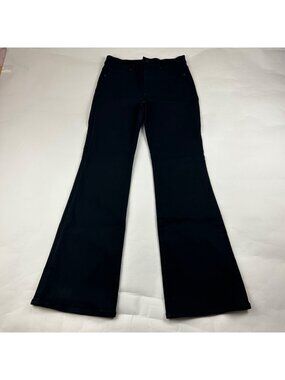 LONG Express Black Stretch Denim High Rise Flare Jeans 8L